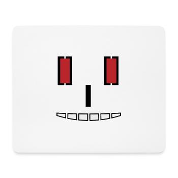 RED EYES - Mousepad (Querformat) - Weiß - Vorne
