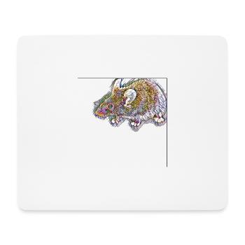 Kunstdruck Maus / Nagetier - Mousepad (Querformat) - Weiß - Vorne