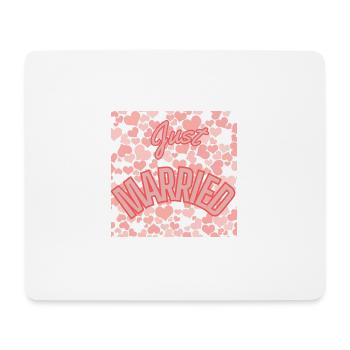 JUST MARRIED. bachelorette party. SAINT VALENTINE. COUPLE - Mouse Pad (horizontal) - white - Front