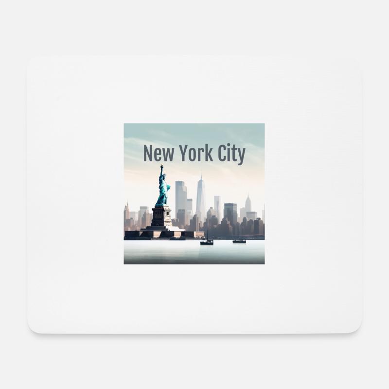 New York City Simple - Mousepad (Querformat) - Weiß