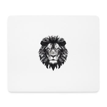 Lion Geometric - Mouse Pad (horizontal) - white - Front