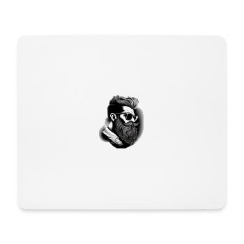 pas de blanc hipster - Tapis de souris (format paysage) - blanc - Devant