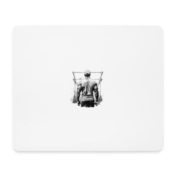 Calisthenics white - Mouse Pad (horizontal) - white - Front