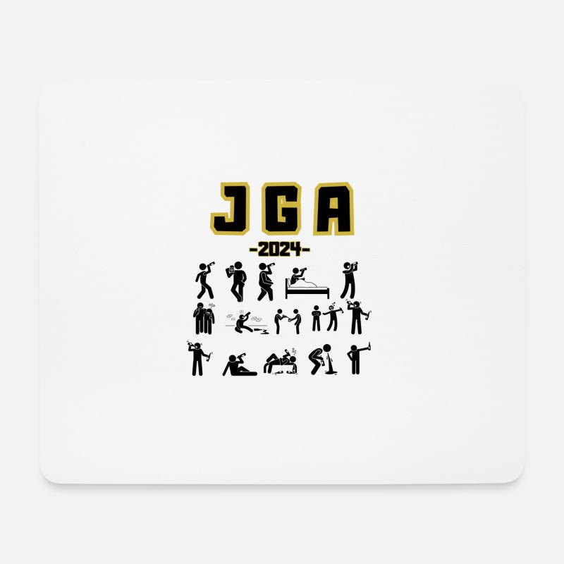 JGA 24 - JGA Premium Shop - Mousepad (Querformat) - Weiß