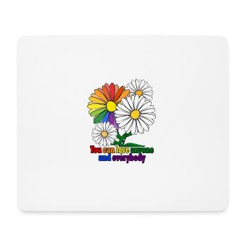 You can love anyone (pride2024) - Mouse Pad (horizontal) - white - Front