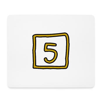 5. ANNIVERSARY. 5 YEARS. 5th ANNIVERSARY - Mouse Pad (horizontal) - white - Front