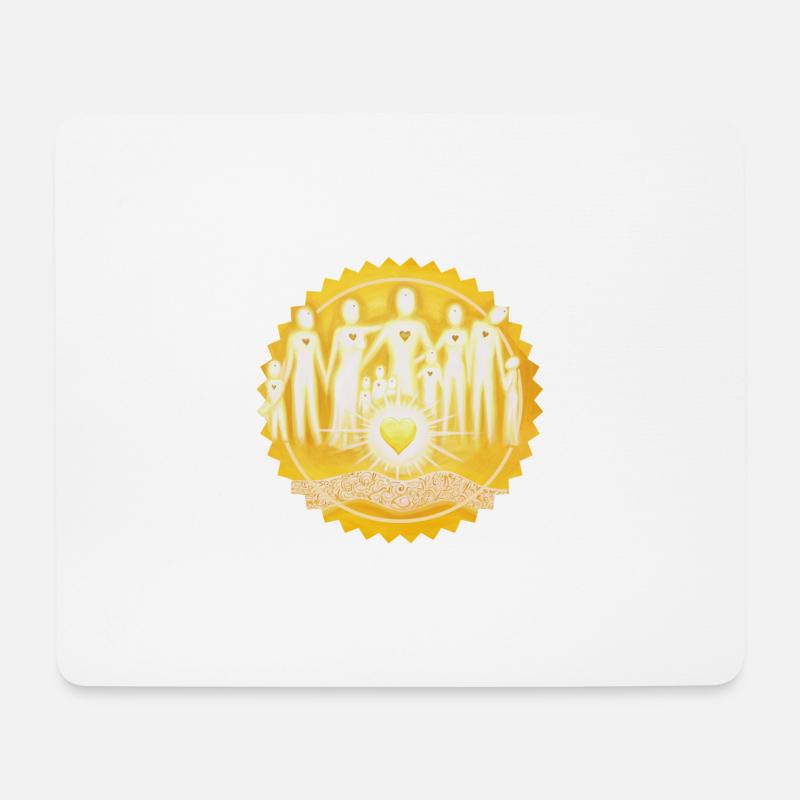 Sternentor LichtMenschen Sonne - Sonja Ariel - Mousepad (Querformat) - Weiß