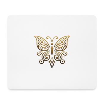 Schmetterling kunstvoll - Mousepad (Querformat) - Weiß - Vorne