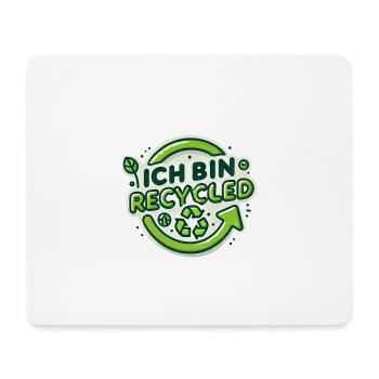 Ich bin Recycled - Mousepad (Querformat) - Weiß - Vorne