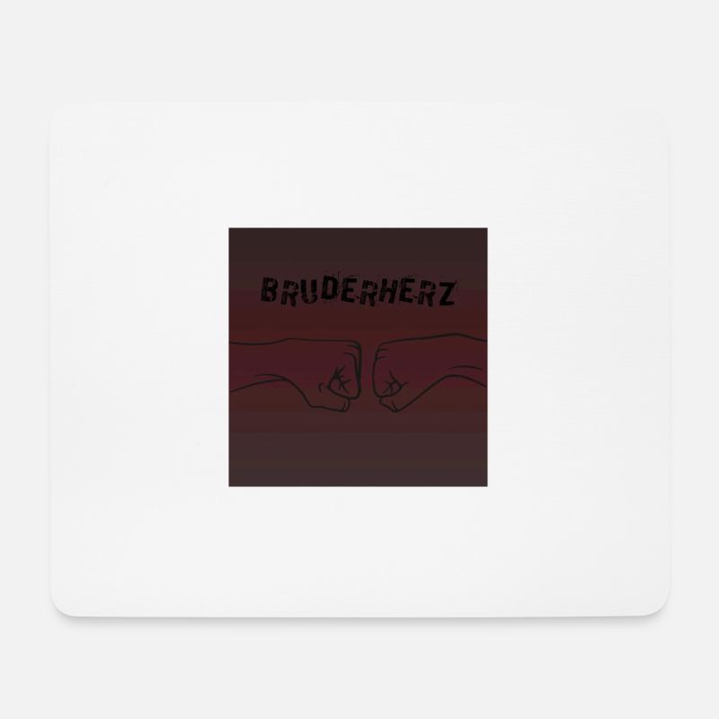 Bruderherz - Mousepad (Querformat) - Weiß