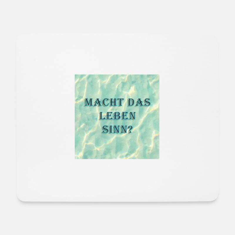 Macht das Leben Sinn - Mousepad (Querformat) - Weiß