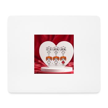 Mädchen2 - Mousepad (Querformat) - Weiß - Vorne
