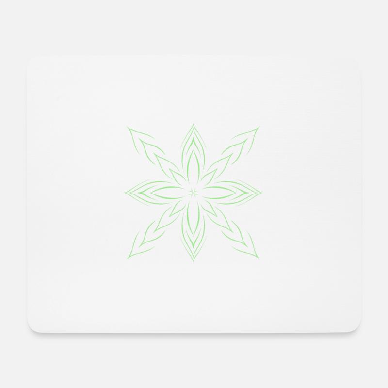 Green Star - Mouse Pad (horizontal) - white