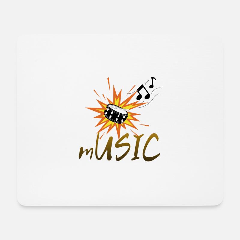 La musique, c’est la vie - Tapis de souris (format paysage) - blanc