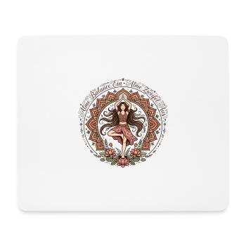 Atme Balance Ein Zweifel Aus Bunt Yoga Boho - Mousepad (Querformat) - Weiß - Vorne