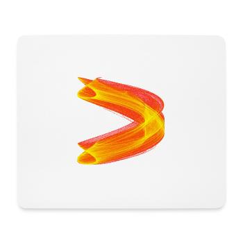 Goldene Dynamik – Chaos Theory - Mousepad (Querformat) - Weiß - Vorne
