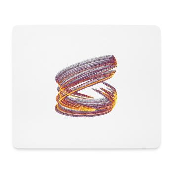 Light Vortex of Chaos – Strange Attractor - Mouse Pad (horizontal) - white - Front