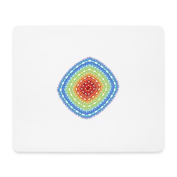 Sphäre des Chaos – Strange Attractor - Mousepad (Querformat) - Weiß - Vorne