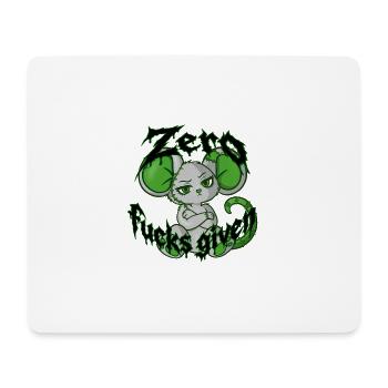 Zero fucks given (Bella Donna‘s wicked world) - Mousepad (Querformat) - Weiß - Vorne