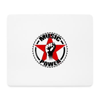 music - Tapis de souris (format paysage) - blanc - Devant