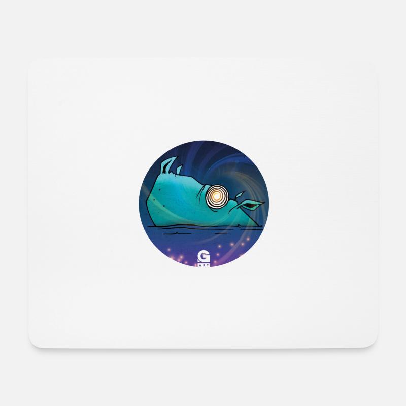 GIGGJOTT Hypnopotenanime - Mousepad (Querformat) - Weiß