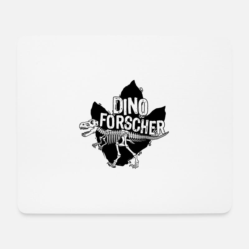 Dinoforscher Dinoabdruck Dinosaurier Dino - Mousepad (Querformat) - Weiß