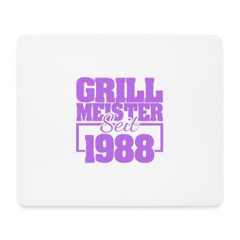 Barbecue 1988 - Tapis de souris (format paysage) - blanc - Devant