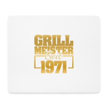 Grillen 1 - Mousepad (Querformat) - Weiß - Vorne