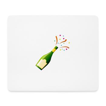 bottle celebrate party New Year - Mouse Pad (horizontal) - white - Front