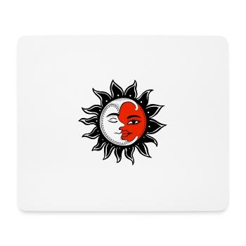 Soleil de lune - Tapis de souris (format paysage) - blanc - Devant