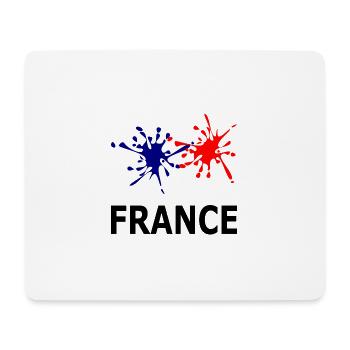 Bleu Blanc Rouge France - Tapis de souris (format paysage) - blanc - Devant