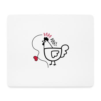 Papa Poule - Fête des Pères - Tapis de souris (format paysage) - blanc - Devant