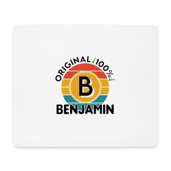 Benjamin - Mousepad (Querformat) - Weiß - Vorne