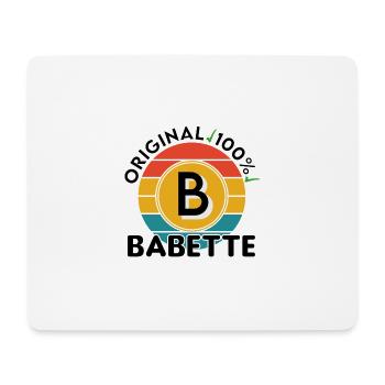 Babette - Mousepad (Querformat) - Weiß - Vorne