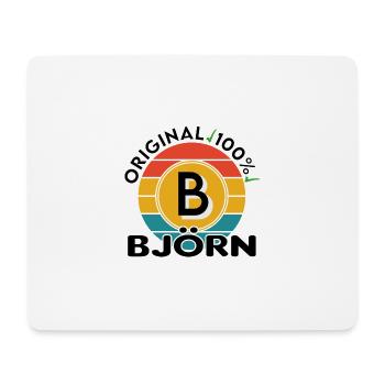 Björn - Mousepad (Querformat) - Weiß - Vorne