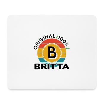Britta - Mousepad (Querformat) - Weiß - Vorne