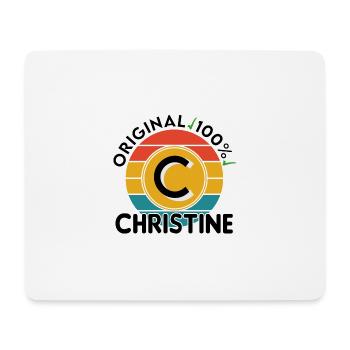 Christine - Mousepad (Querformat) - Weiß - Vorne