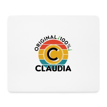 Claudia - Mousepad (Querformat) - Weiß - Vorne