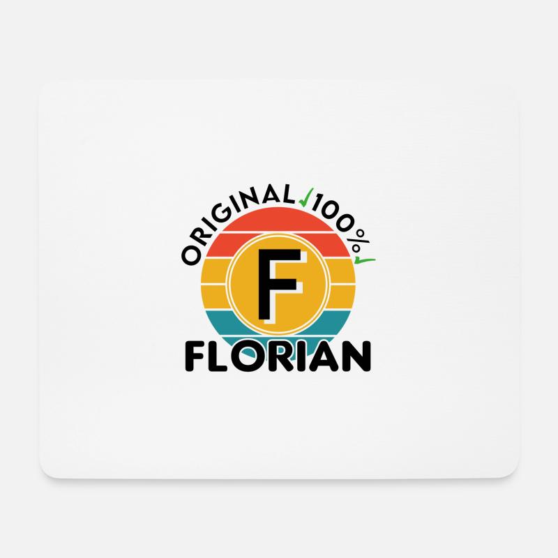 Florian - Mousepad (Querformat) - Weiß