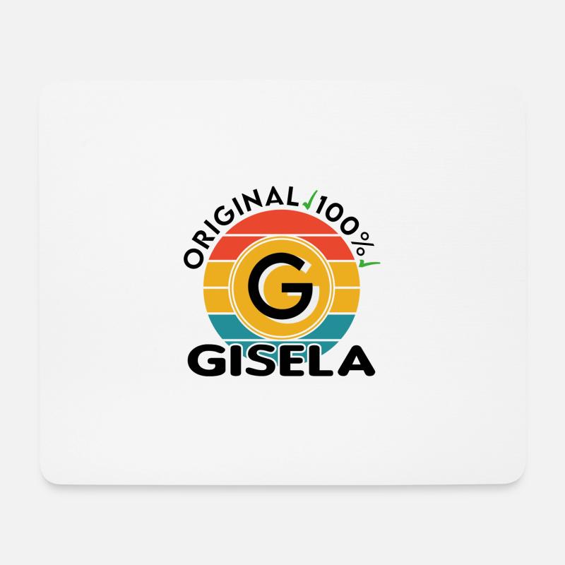 Gisela - Mousepad (Querformat) - Weiß