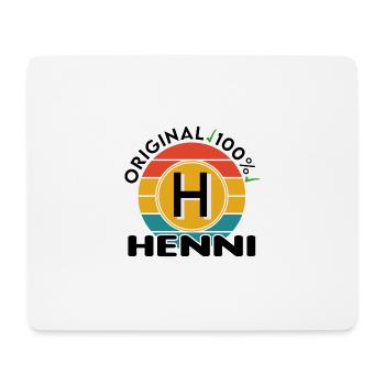 Henni - Mousepad (Querformat) - Weiß - Vorne