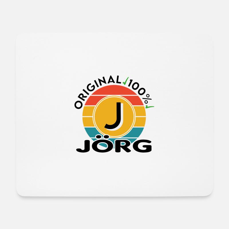 Jörg - Mousepad (Querformat) - Weiß