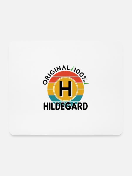 Hildegard - Mousepad (Querformat) - Weiß