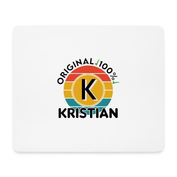 Kristian - Mousepad (Querformat) - Weiß - Vorne