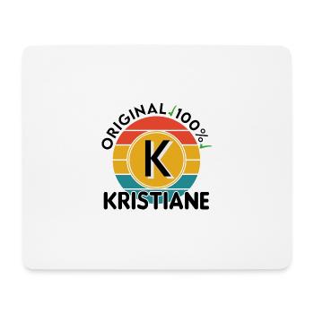 Kristiane - Mousepad (Querformat) - Weiß - Vorne