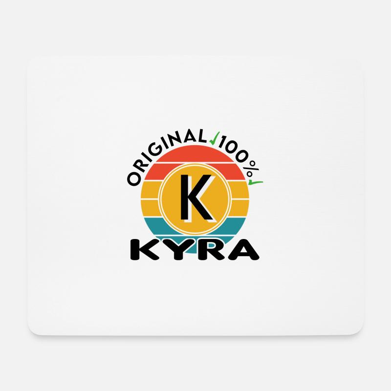 Kyra - Mousepad (Querformat) - Weiß