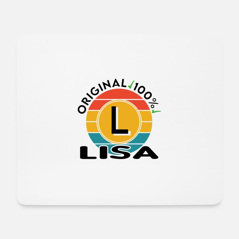 Lisa - Mousepad (Querformat) - Weiß