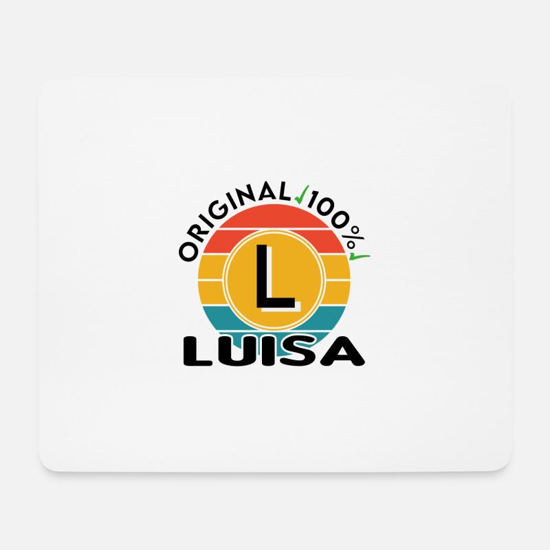 Luisa - Mousepad (Querformat) - Weiß