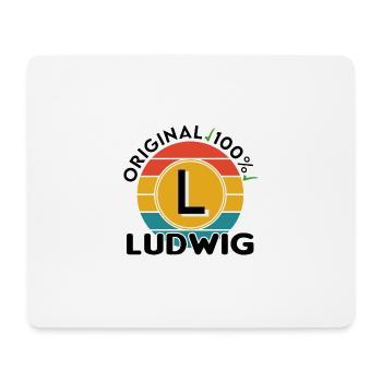 Ludwig - Mousepad (Querformat) - Weiß - Vorne