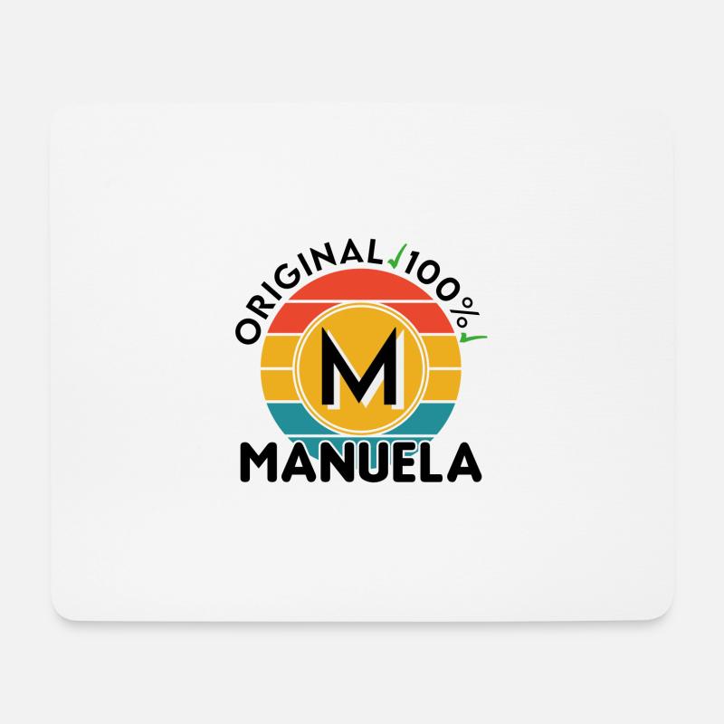 Manuela - Mousepad (Querformat) - Weiß